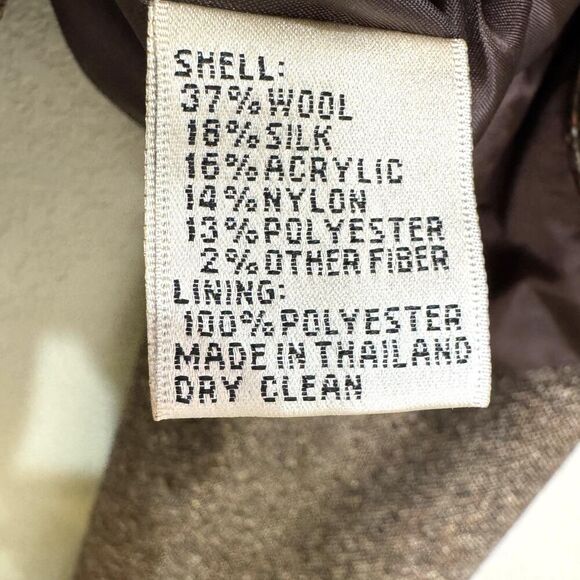 Talbots Blazer Womens 8 Wool Silk Blend Italian Fabric Tweed Jacket Classic - Picture 7 of 7